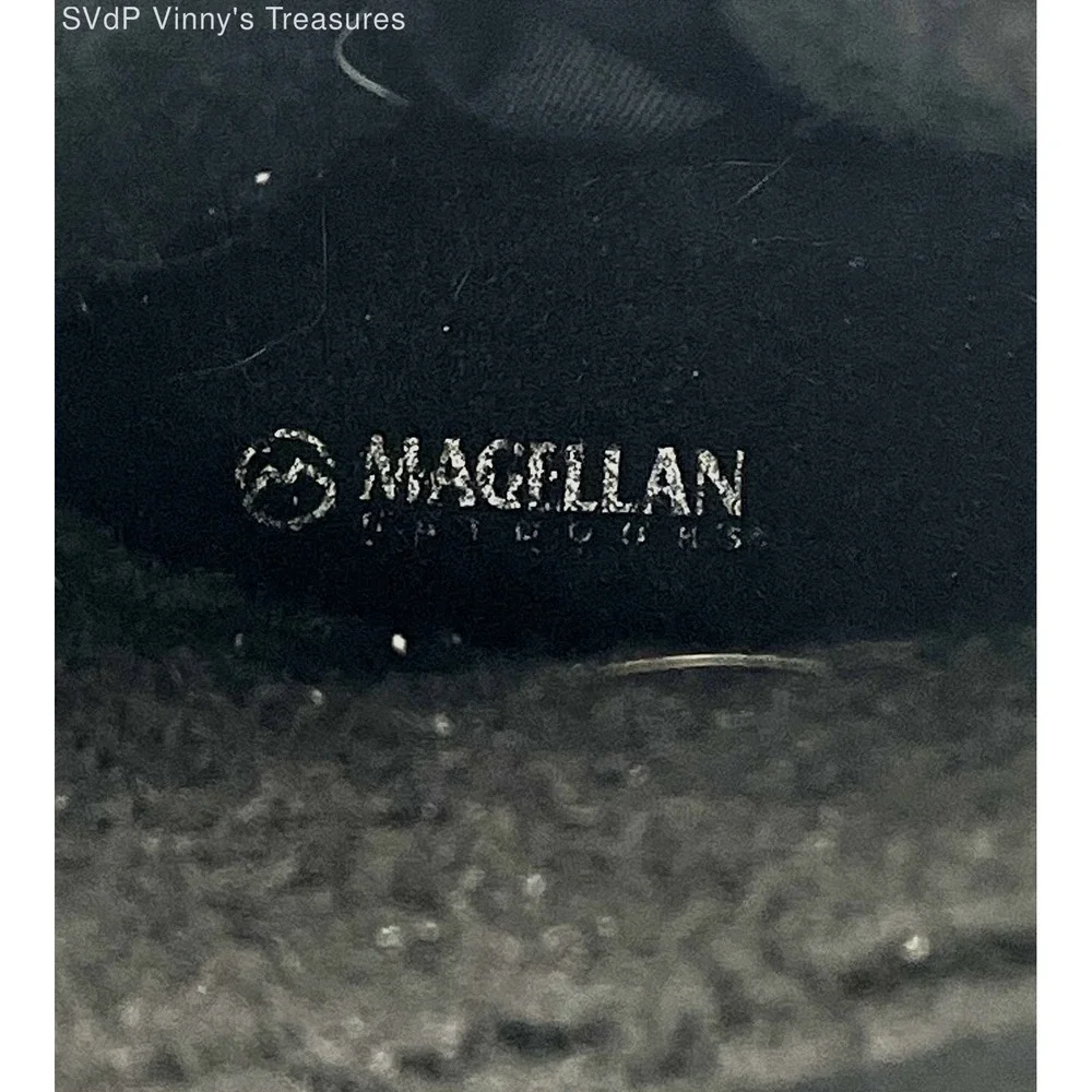Magellan Black Snow Boot Unisex Faux Fur Lined Sherpa Weatherproof Size W7/ M6
